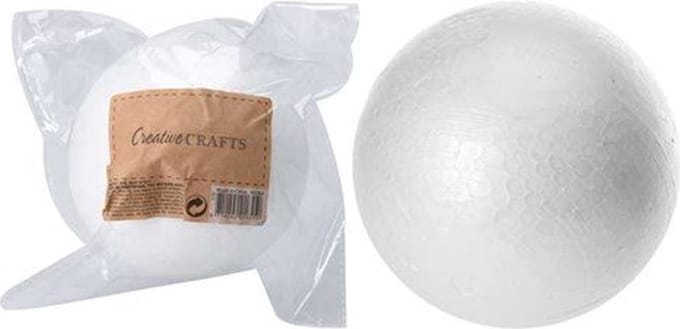 Polystyreen Bol 12cm - Wit