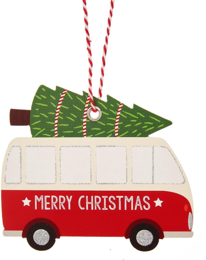 Cadeaulabels kerst met camper - Sass & Belle