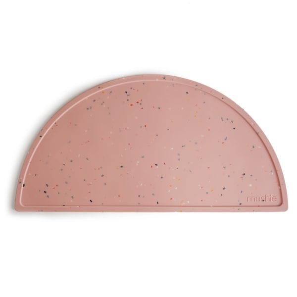 Mushie - Siliconen Placemats - Placemats - Powder Pink Confetti