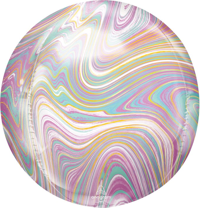 Amscan - Folieballon ORBZ Marble Pastel (45 cm)