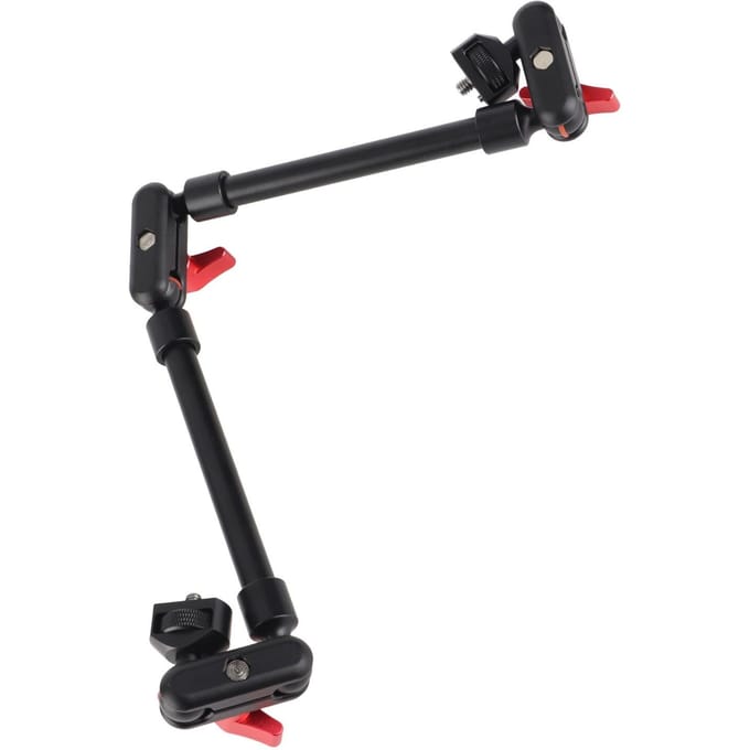 Scharnierende Arm 22 Inch 14in Schroef Dubbele Kogelkop Multihoek Verstelbare Verlengstang voor wit