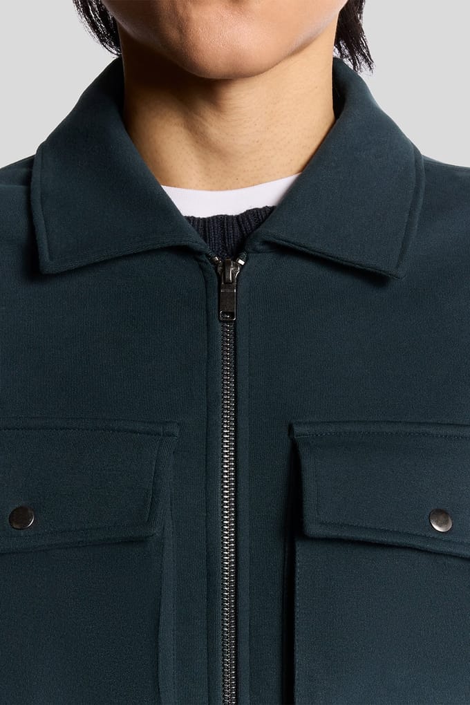 Lyle & Scott Interlock Jersey Overshirt Carbon Taglia: L | Camicie Casual Outlet | Uomo
