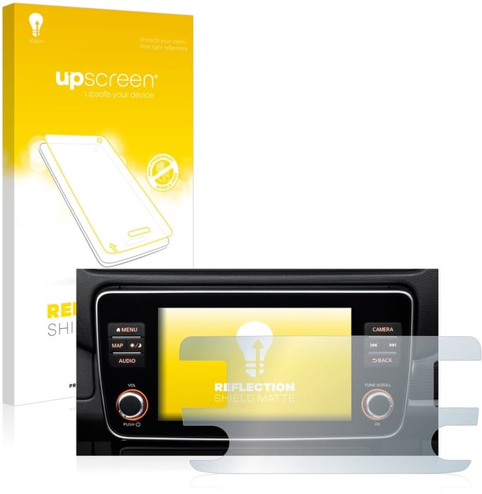 upscreen - Screenprotector voor Nissan Leaf E Plus Infotainment System - Folie Beschermfolie anti glare matte