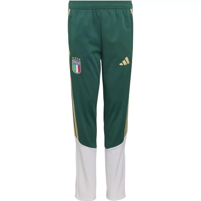 Adidas Italy Broeken Kinder - Groen - Maat 123 - 129 CM - Poly Mesh
