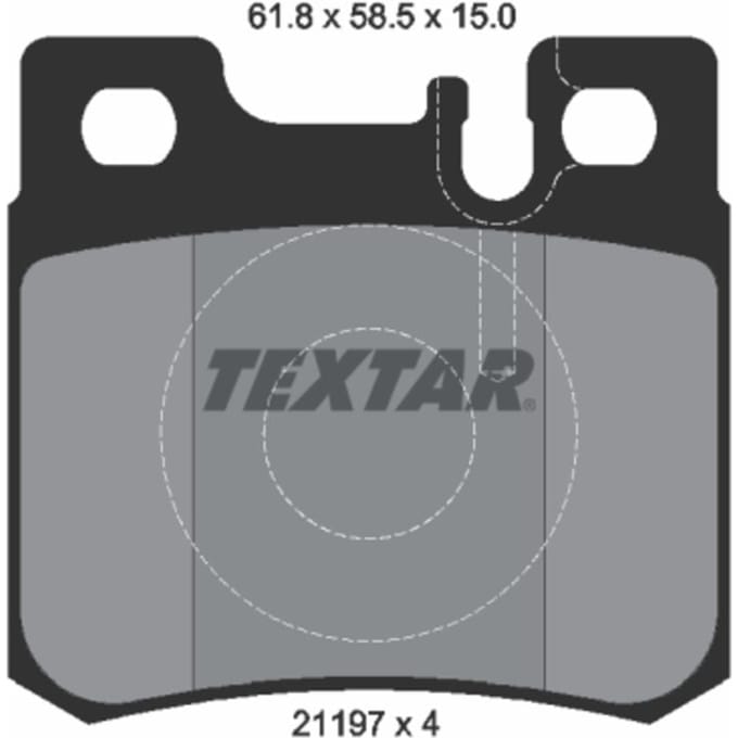 Remblokset TEXTAR 2119701, achter
