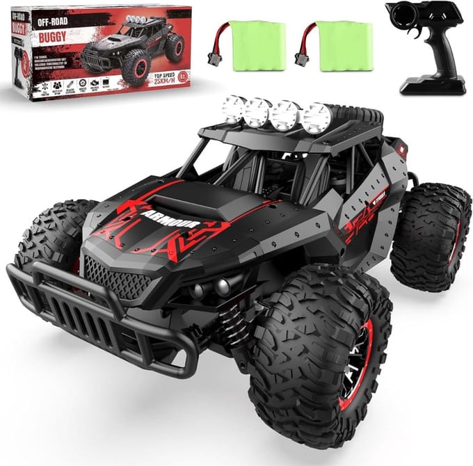 REN® RC Auto Offroad - RC Auto - Zwart - 31cm x 19cm x 13cm