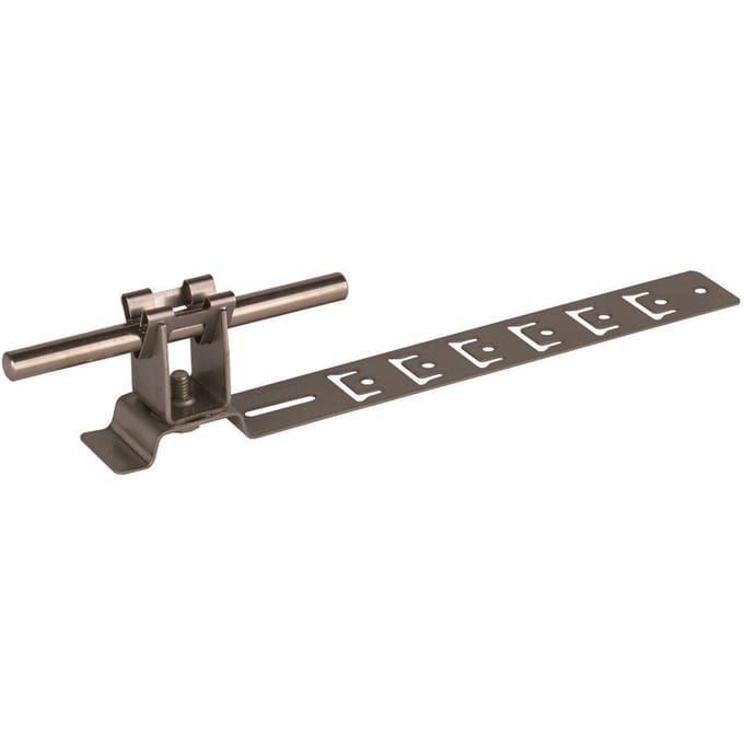 Dehn Unigrip StSt Dakgeleiderhouder H20mm Rd 8mm Met beugel L2 - 206209