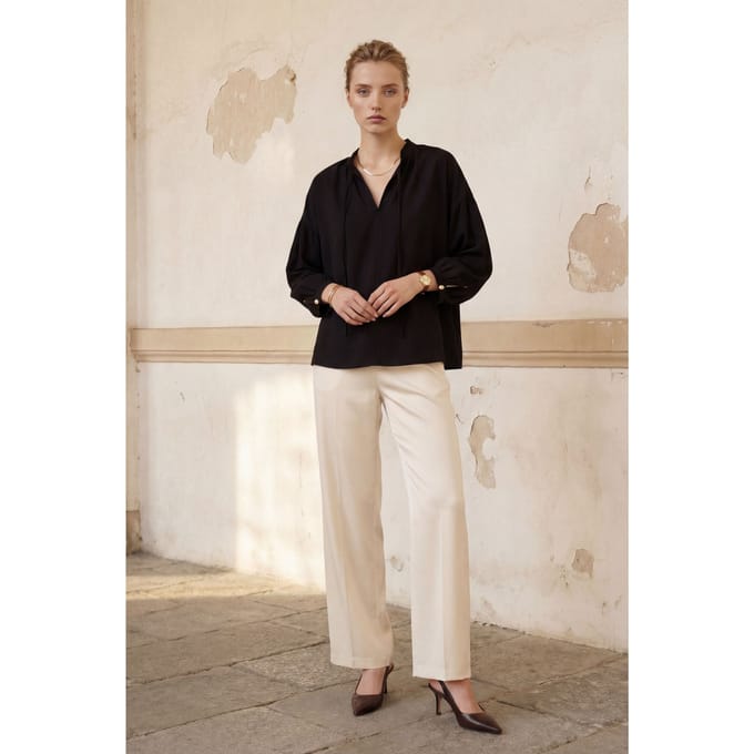 Losse Pas Lange Mouwen Shirt