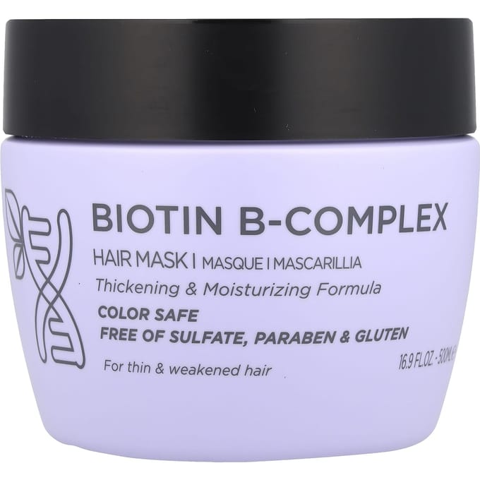 Luseta Beauty, Biotine B-Complex, Herstellend Anti-Haaruitval Haarmasker, 16,9 fl oz (500ml) gray