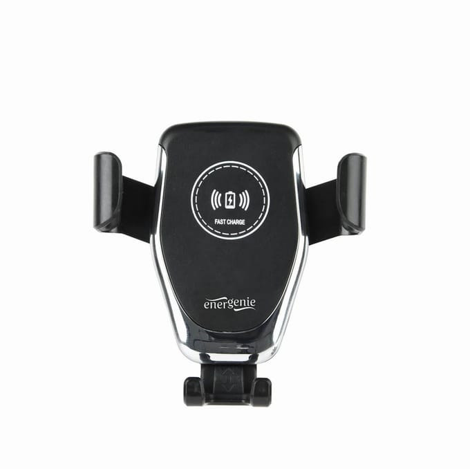 Gembird Autohouder voor Smartphone - Draadloze Qi Oplader - Universele Bevestiging