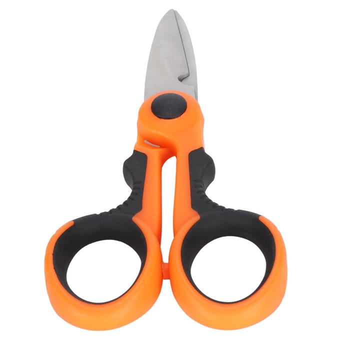 Ciseaux ménagers multifonctions, coupe-câbles isolés pour conduits de fils, ciseaux d'électricien gray