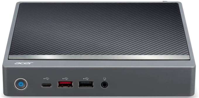 Acer Veriton N VN2590G Intel Core 5 120U 16 GB DDR4-SDRAM 512 GB SSD Gratis DOS Mini PC Grijs