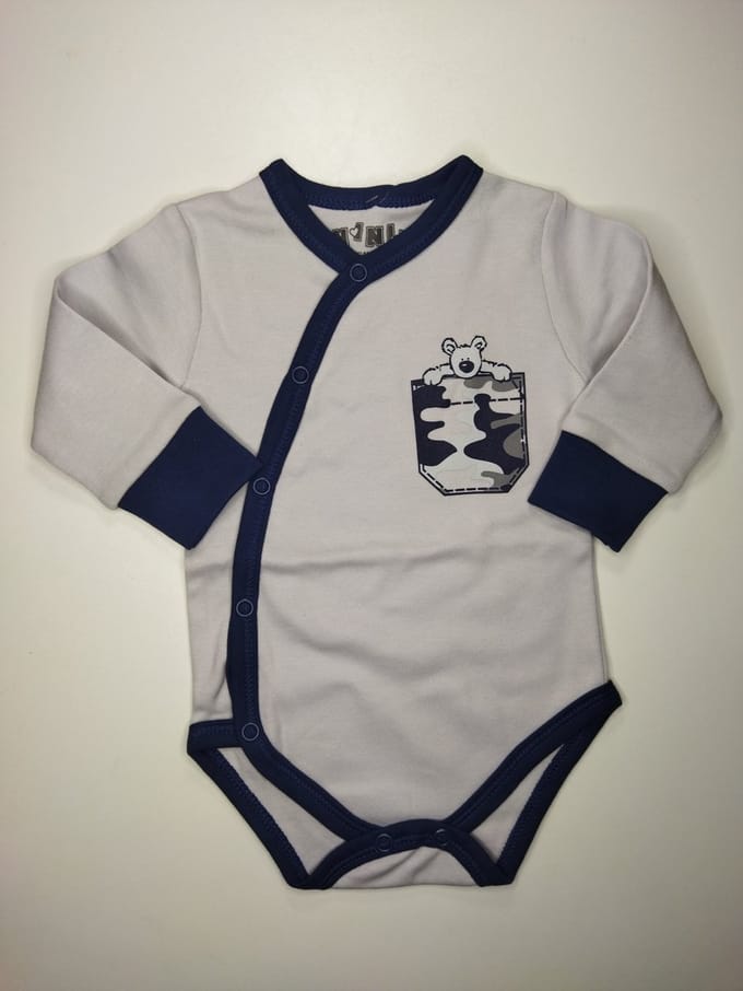 Nini - Rompertje Lucas - Omslagromper - Overslagromper - Maat 62 - 2 t/m 4 maanden