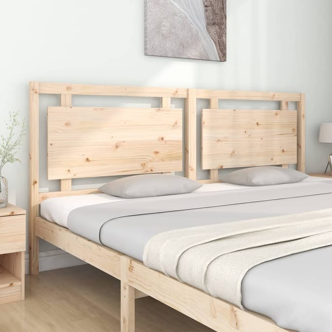 vidaXL - Hoofdbord - 205,5x4x100 - cm - massief - grenenhout
