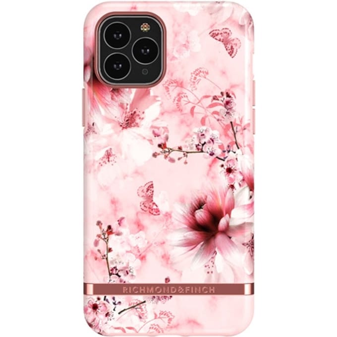 Richmond & Finch Roze Marmer Bloemen iPhone 11 Pro Cover