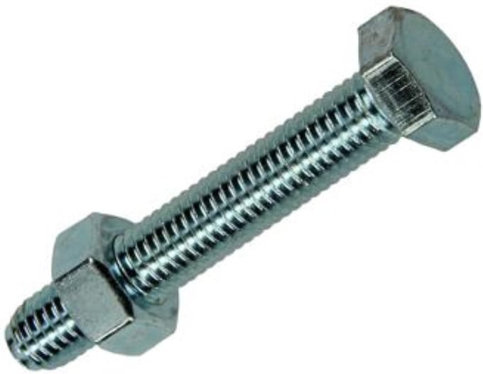 Tapbout en moer verzinkt 5x40 mm 4 stuks