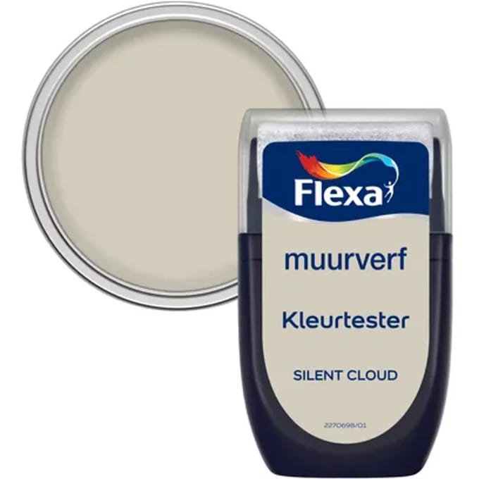 Flexa Kleurtester Verftester - Mat - Silent Cloud - 30ml