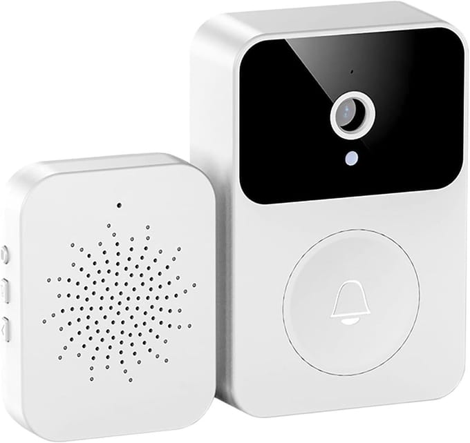 Video Deurbel Camera - Slimme Deurbel - Huisbewaking - Tweeweg Intercom - 15 x 25 x 25 cm - Zwart