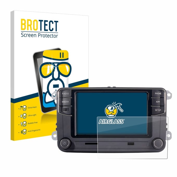 Screenprotector voor Volkswagen Autoradio Composition Touch RCD330+ 6.5" Beschermglas transparant