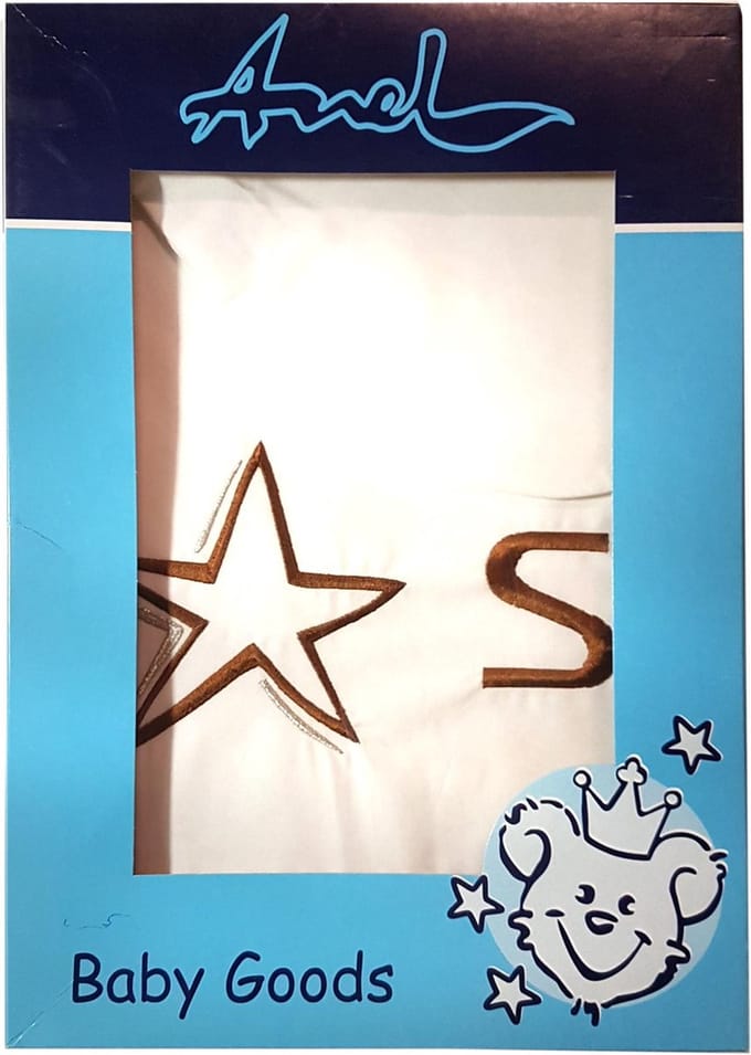 ANEL - wieglakentje - Model: Stars - Formaat: 80x80cm