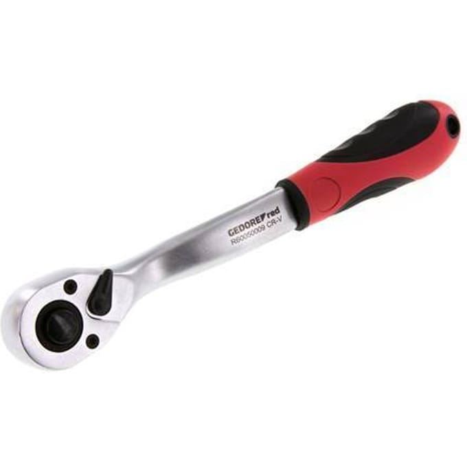 1/2" Gedore Red Gehoekte Ratel Met Schakelpal