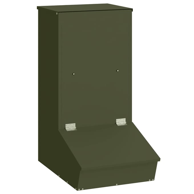 vidaXL - Varkensvoeder - Olijf - Groen - 55 - x - 38 - x - 76 - cm - 20 - kg