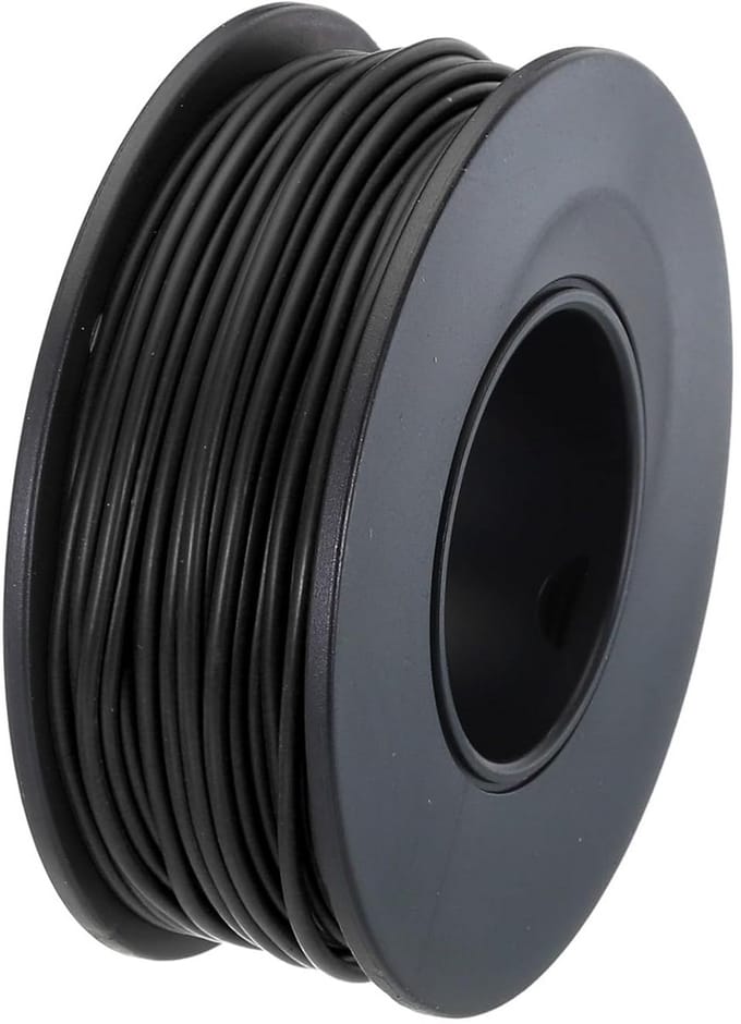 Solidchoice - 28AWG Tinned Copper Kabel 15 m Zwart