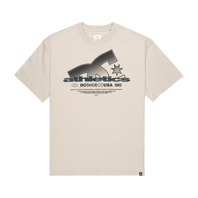 Dc Shoes Slathletic T-shirt Met Korte Mouwen Beige XL Man