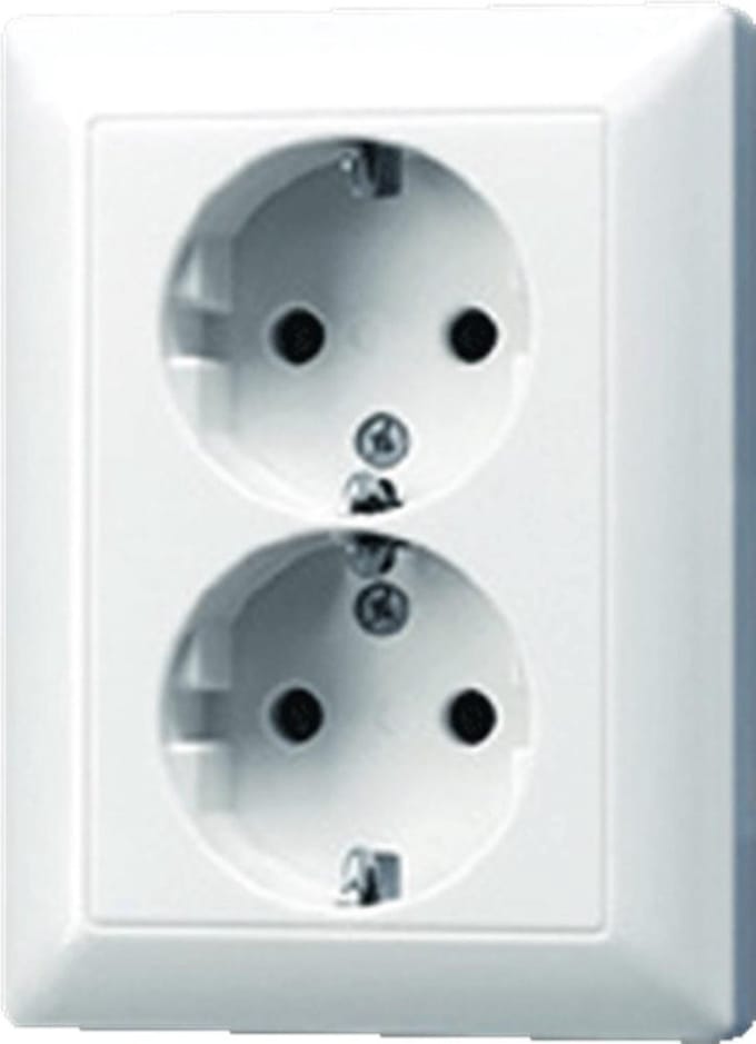 Jung AS500 wandcontactdoos (WCD-schakelmateriaal) - AS5015WW - E32SY