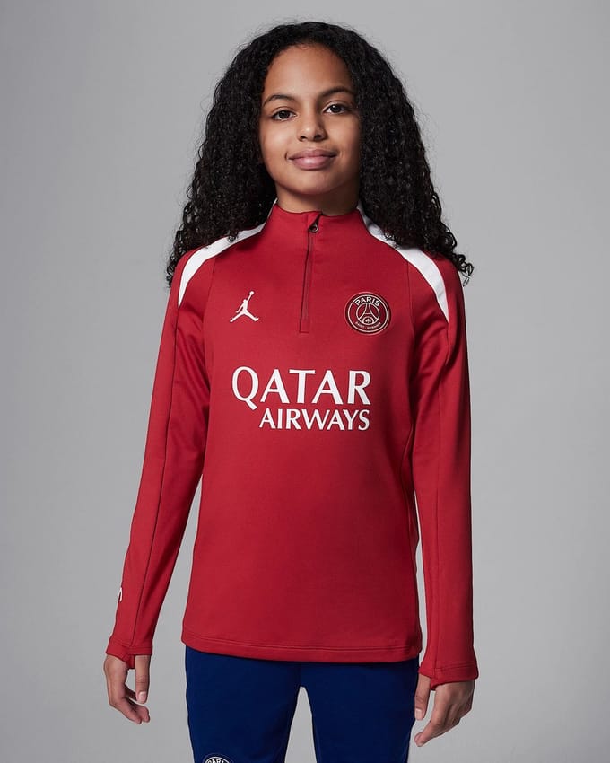 NIKE - psg ynk df strk drill top k4th - Replica voetbal trainingshirt lange mouw jongens - Rood
