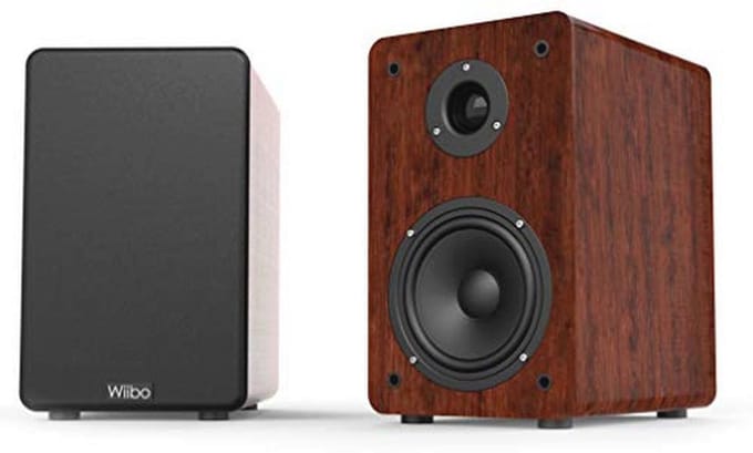 HiFi-luidsprekers 100W - 2-weg bass reflex, surround geluid, compacte 5 inch woofer en 2 inch tweeter