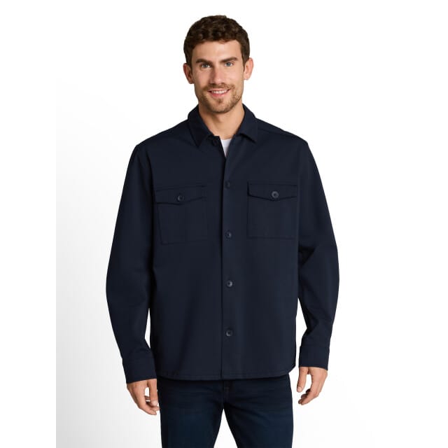 Tom Tailor - Sweat-overshirt met zakken - Maat S - sky captain blue