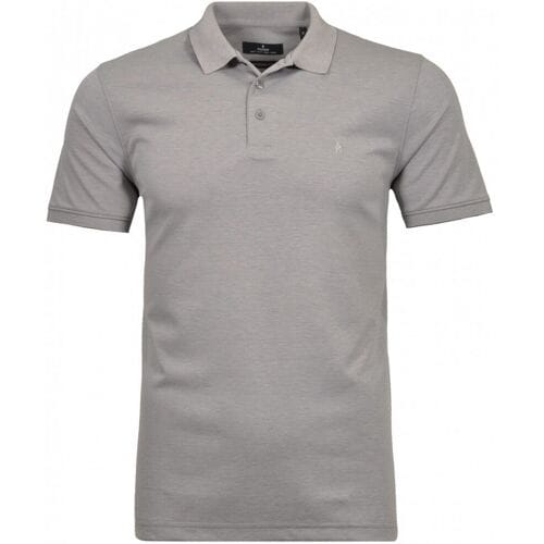 Ragman Uni Polo Light Cotton Mix Silver / male
