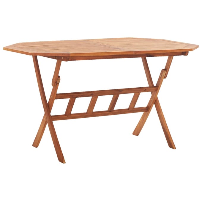 vidaXL - Tuintafel - inklapbaar - 135x85x75 - cm - massief - acaciahout