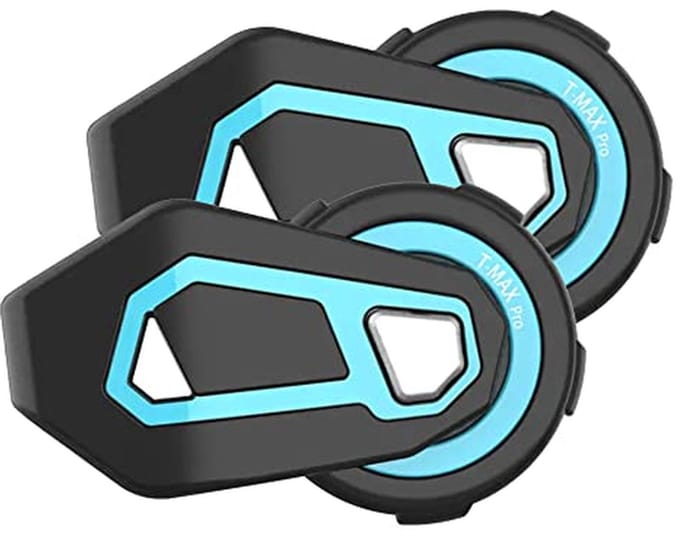 Motorhelm Communicatie - Groepsintercom Systeem - Groepscommunicatie Motor - Bluetooth 5.0 Qualcomm - 6 Rijders 1200m - Zwart