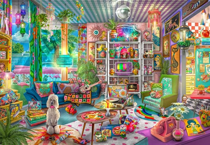 Bluebird Puzzle legpuzzel Kitschy Cute Collector - 1000 stukjes kleurrijk.