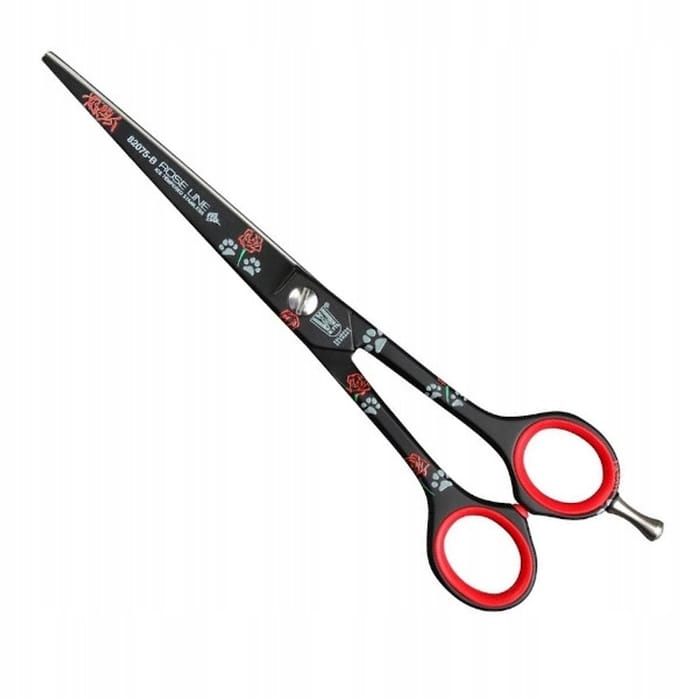 Witte Rose Line 7.5" professionele zwarte kappersschaar met microscherpte