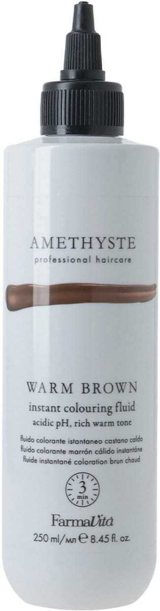 FARMAVITA AMETHYSTE INSTANT COLOURING FLUID - WARM BROWN 250ML