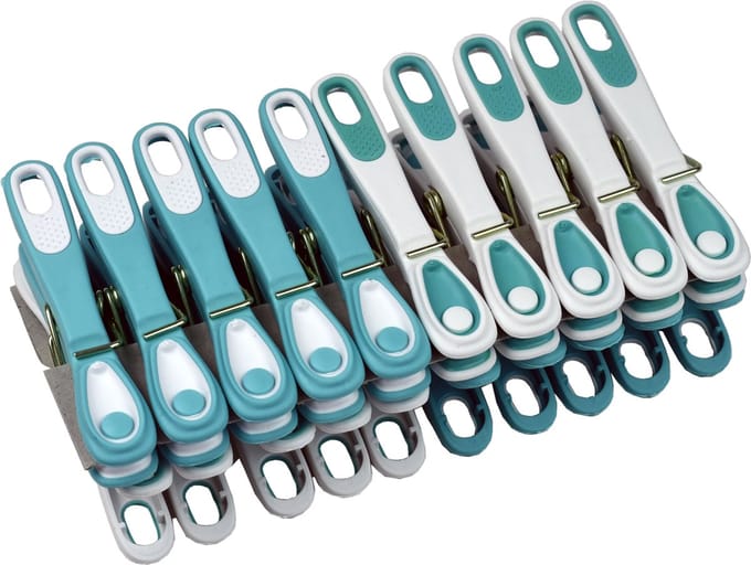 Laguelle Wasknijpers - Turquoise - 20 Stuks