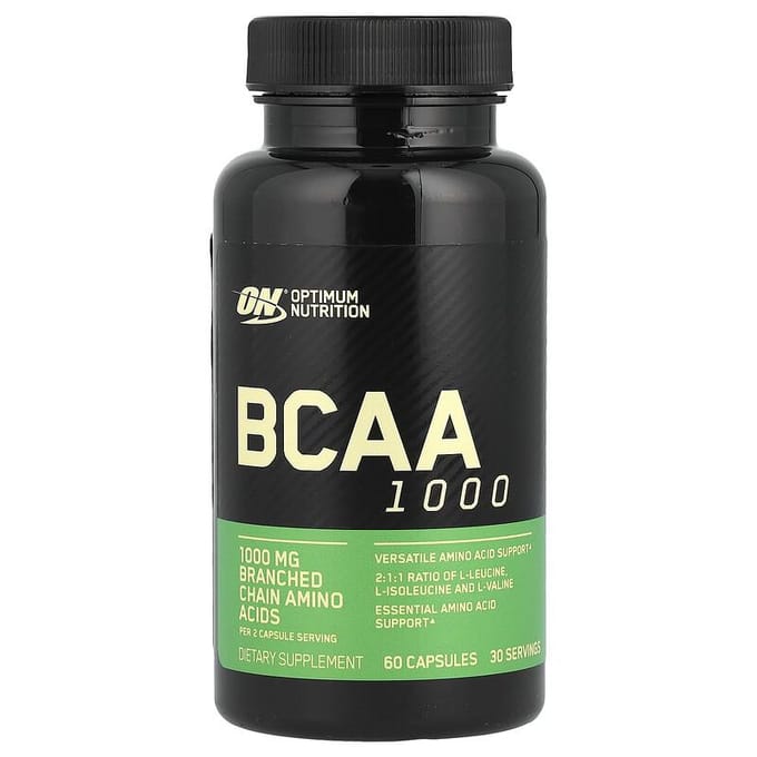 BCAA 1000, 60 Gélules (500 mg par capsule)