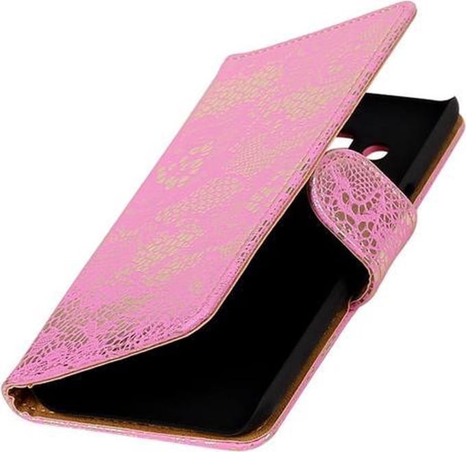 BestCases.nl Nokia 5 Lace booktype hoesje Roze