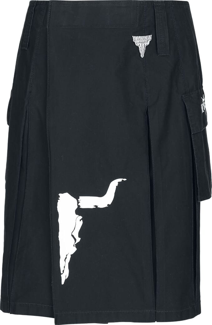 Wacken Open Air Midirok - Wacken - M tot 3XL - voor Mannen - zwart