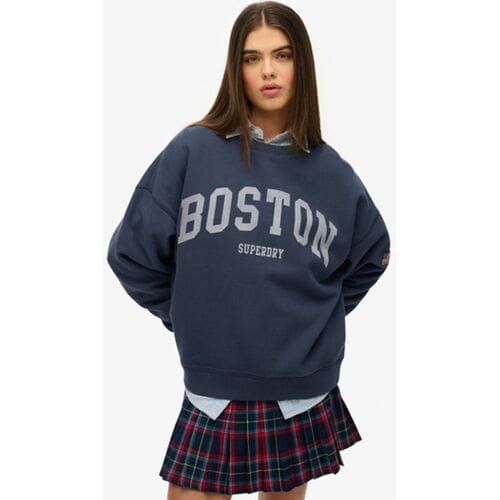 Superdry - Athletic Essentials oversized sweatshirt met ronde hals - Dames - Truien