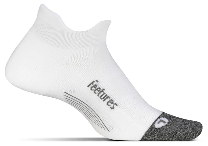 Feetures - Elite Light Cushion No Show Tab - White - Wit / LARGE