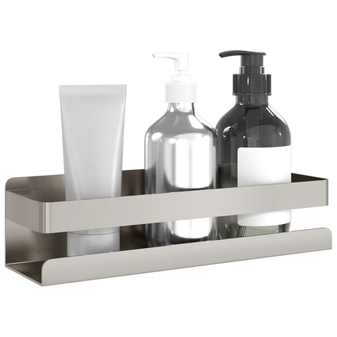 vidaXL - Doucherekje - 23x6,5x6 - cm - geborsteld - 304 - roestvrij - staal