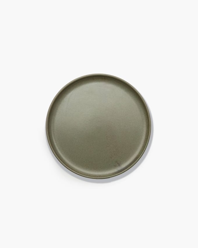 Serax - Sergio Herman Surface - Bord M - Camogroen - 24 Ø - 4 stuks