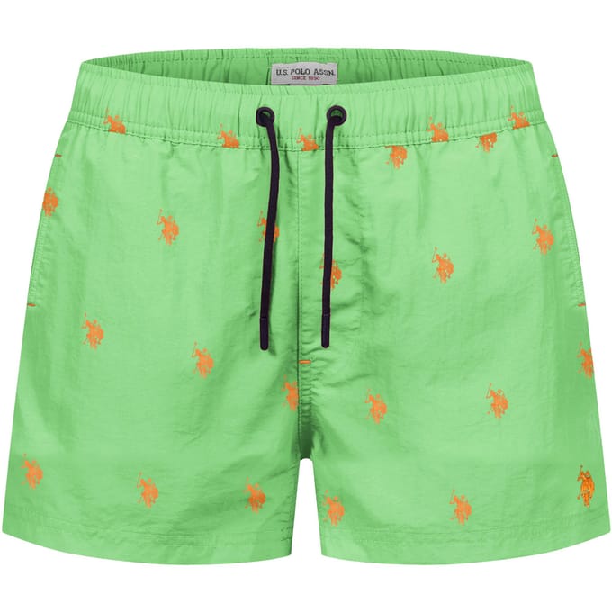 U.S. Polo Assn. heren zwemshort met allover logo design