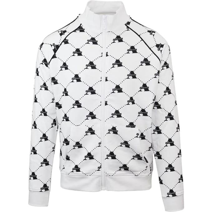 Aquascutum Heren Funnel Neck Raglan Track Jacket (Wit)