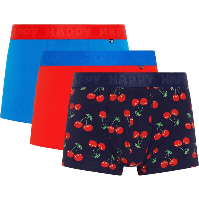 Happy Socks - 3-Pack Cherry Short Boxers - Heren - Ondergoed
