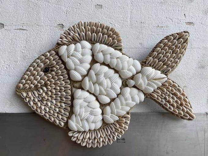 Fish hang shell 20x35cm
